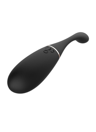 Œuf vibrant télécommandé USB noir avec option commande vocale LOLA-S - WS-NV030